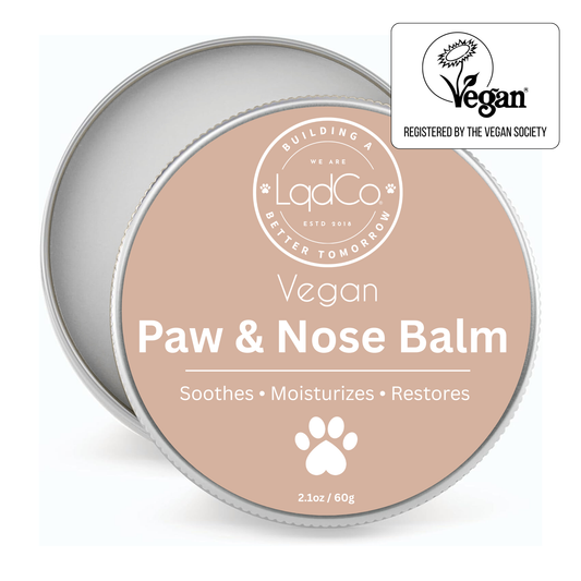 All-in-One Natural Vegan Pet Balm — Made with Care for Your Pet and Compassion for All Creatures. No Animals or Insects Were Ever Harmed.