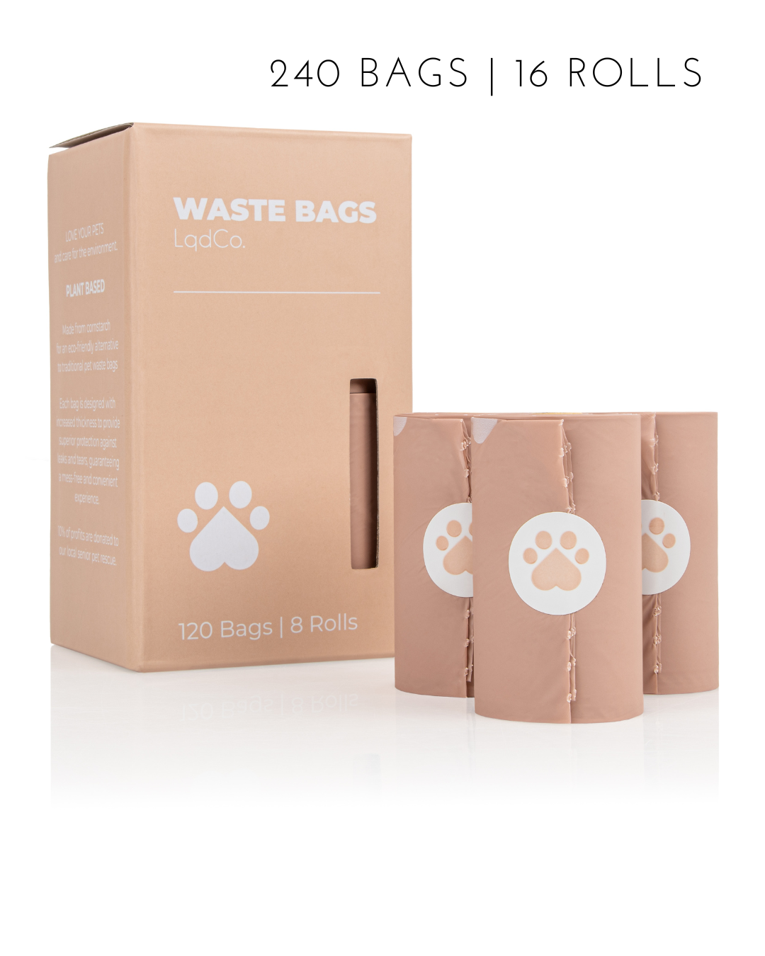 240 Bio-Based Poop Bags