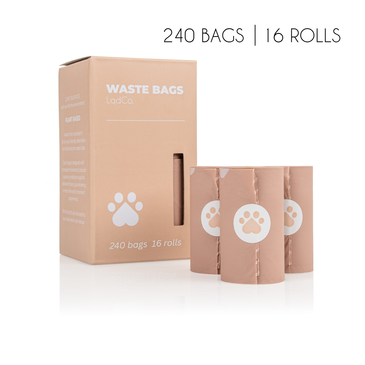 240 Bio-Based Poop Bags
