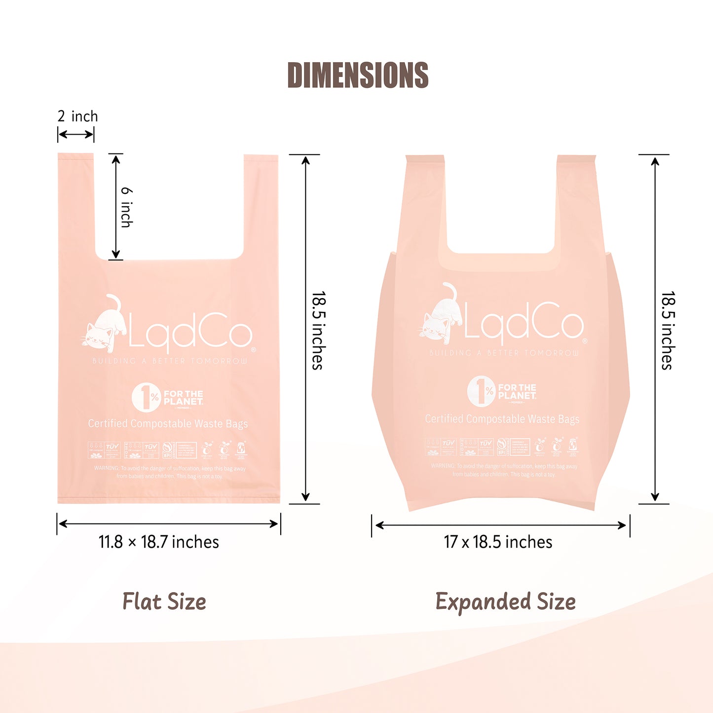 Bio-based cat litter waste bags are thicker and stronger — perfect for heavy waste. The XL size fits even the largest litter boxes, and the built-in handles make tying and carrying mess-free. Plus, the gentle lavender scent helps keep odors at bay.