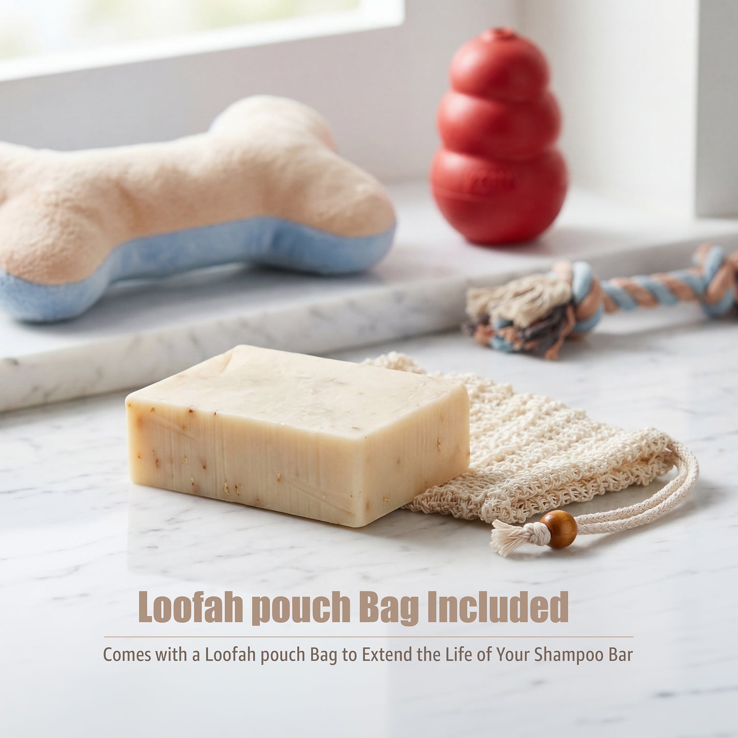 All Natural Vegan Pet Shampoo Bar for Sensitive Skin, USDA Certified BioBased with 82% biobased content.