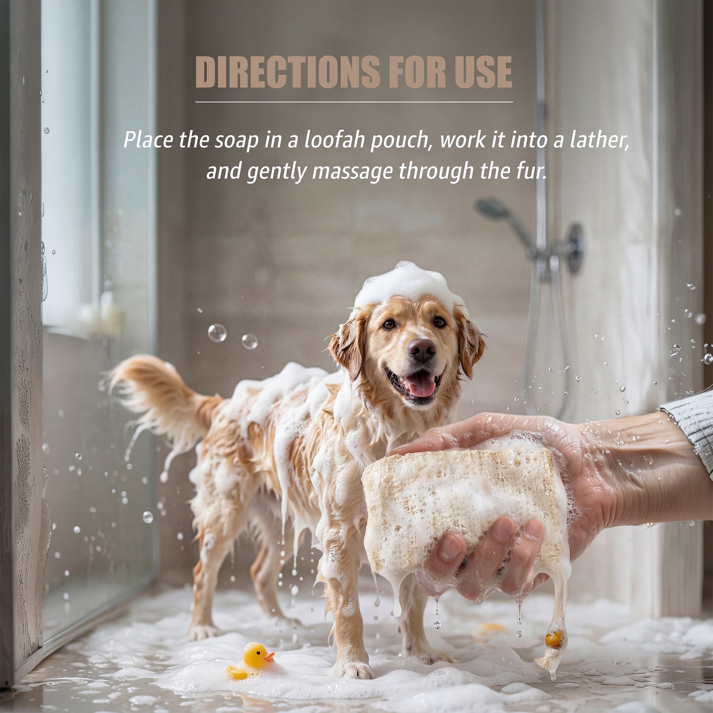 All Natural Vegan Pet Shampoo Bar for Sensitive Skin, USDA Certified BioBased with 82% biobased content.