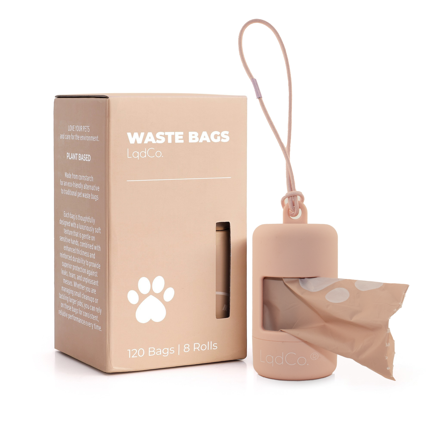 120 Bio-Based Bags with Dispenser