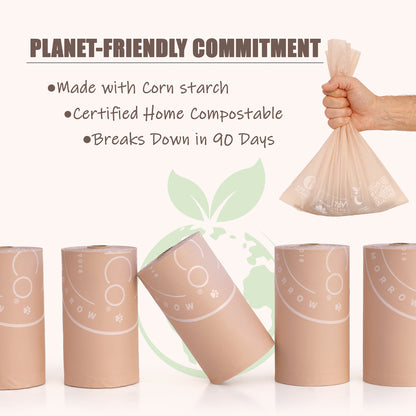 360 Bio-Based Poop Bags with New Stronger Formula – Durable, Leak-Proof & Earth-Friendly